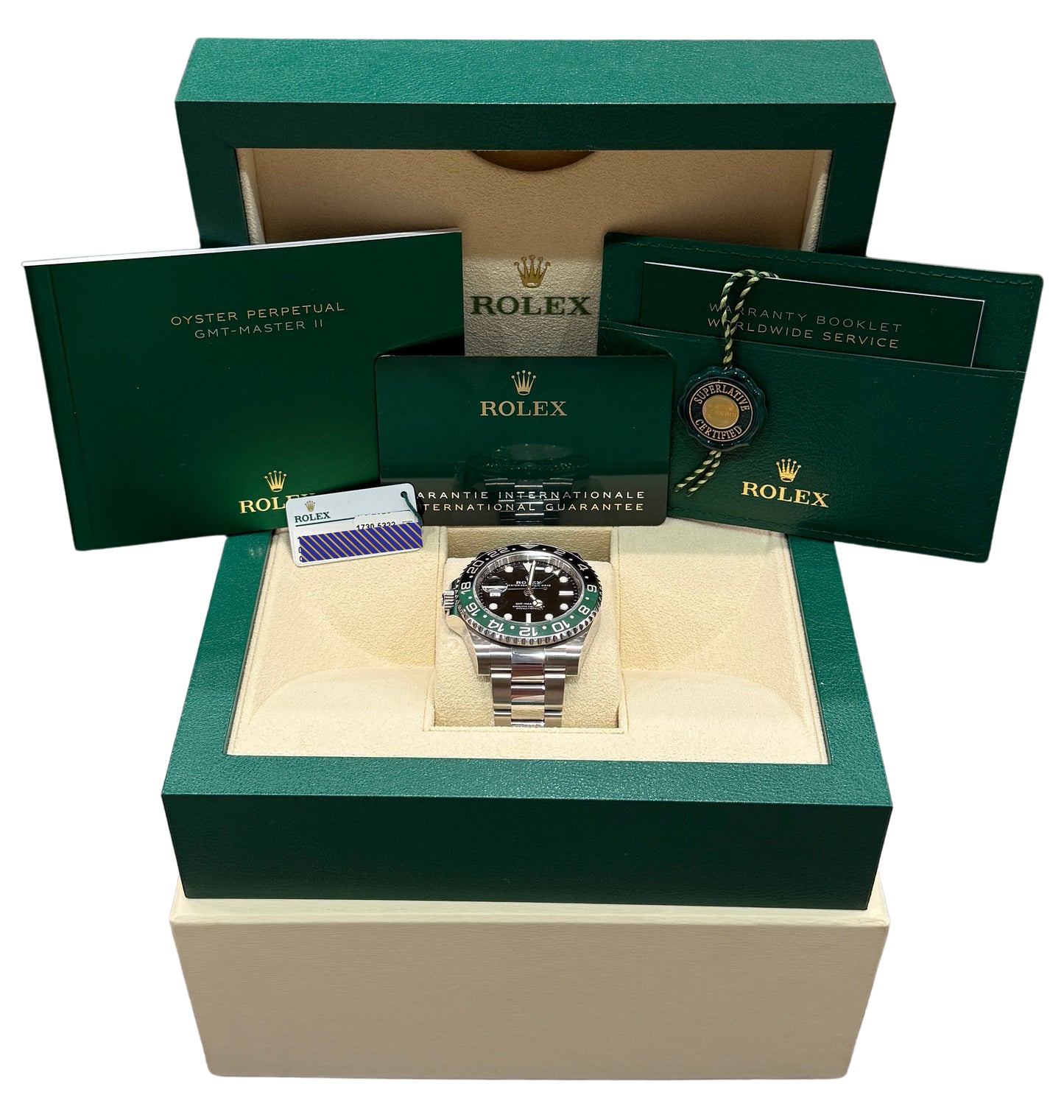 2023 Rolex GMT-Master II 126720 VTNR Sprite Green Black Oyster Watch Box Papers