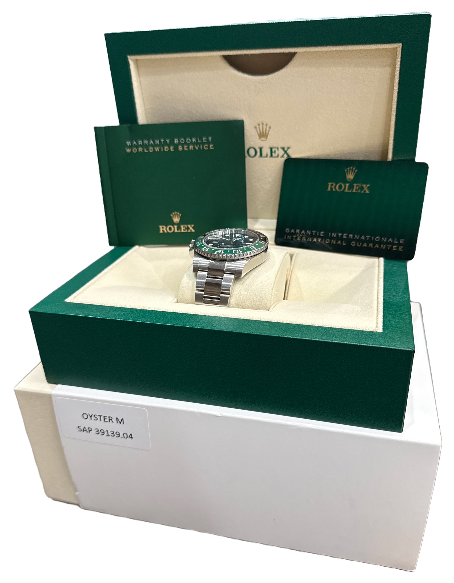 2024 PAPERS Rolex GMT-Master II SPRITE GREEN 40mm Black Oyster 126720 VTNR BOX