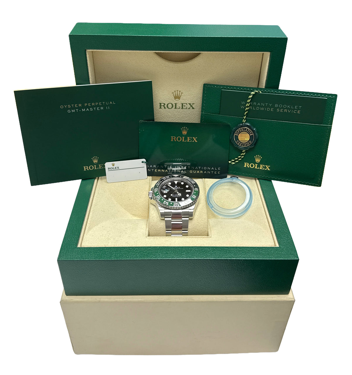 2024 Rolex GMT-Master II 126720 VTNR Sprite Green Black 40mm Oyster Box Papers