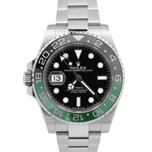 2023 Rolex GMT-Master II SPRITE GREEN Black 40mm Oyster Date 126720 VTNR Watch