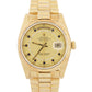 Rolex Day-Date President CHAMPAGNE DIAMOND SAPPHIRE STRING 36mm 18K Gold 18038