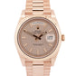 2019 Rolex Day-Date President 228235 Sundust Tapestry 18K Gold 40mm Box Papers