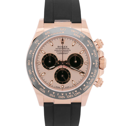2023 PAPERS Rolex Daytona 18K Rose Gold SUNDUST Pink Oysterflex 116515 LN BOX