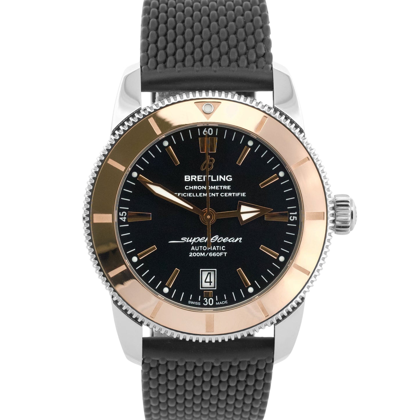 2018 PAPERS Breitling Superocean Heritage II 46 Steel 18K Gold 46mm IB2020 BOX