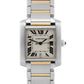 Ladies Cartier Tank Francaise Two-Tone 18K Gold Steel Guilloche 2302 W51005Q4