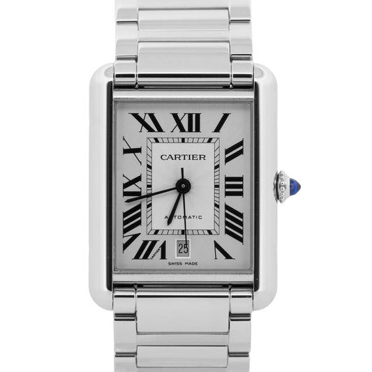 2021 PAPERS Cartier Tank Must XL Steel SILVER 31mmX41mm 4324 WSTA0053 Watch BOX