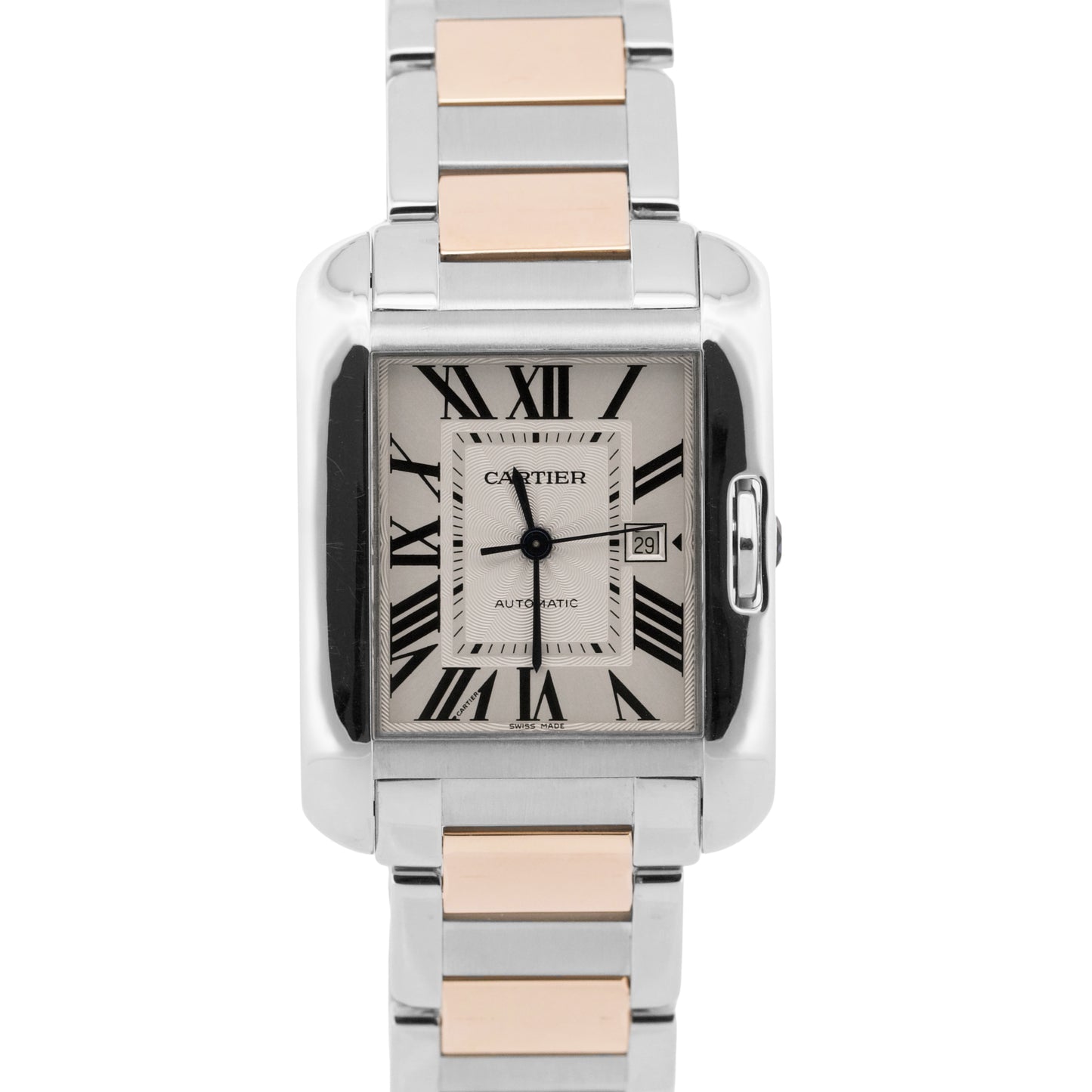 2025 SERVICE Cartier Tank Anglaise LARGE Silver 30mm Two-Tone 3511 / W5310007