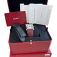 MINT 2022 PAPERS Cartier Tank Must XL SILVER 31mm Steel WSTA0040 Red 4324 BOX