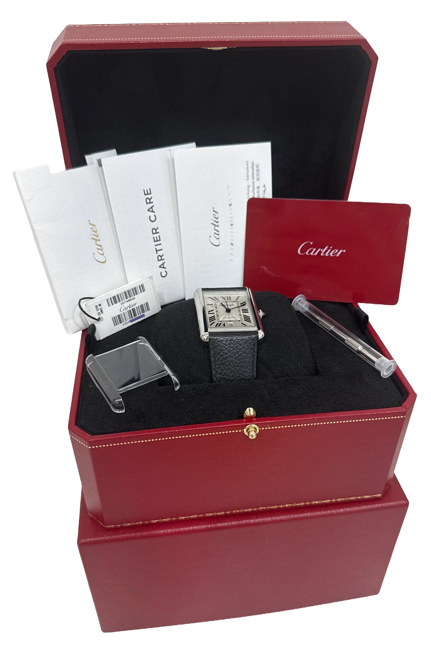 2021 PAPERS Cartier Tank Must Steel SILVER 41mmX31mm WSTA0040 4324 Leather BOX