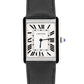 Cartier Tank Solo Large Stainless Steel Roman Quartz Leather 3169 / W5200014 BOX