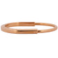 Tiffany & Co. Lock Bangle Bracelet Size LARGE Solid 18K Rose Gold AU 750 BOX