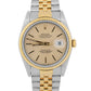 PAPERS Rolex DateJust 36mm CHAMPAGNE TAPESTRY TIFFANY 18K JUBILEE 16233 BOX