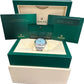MINT PAPERS Rolex Oyster Perpetual 41 TURQUOISE BLUE Stainless 41mm 124300 BOX