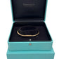 Tiffany & Co. Lock Bangle Bracelet Size LARGE Solid 18K Rose Gold AU 750 BOX