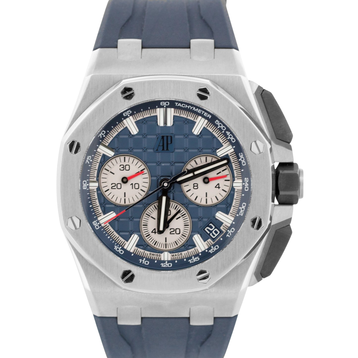 Audemars Piguet Royal Oak Offshore Chronograph BLUE Titanium Rubber 43mm 26420TI