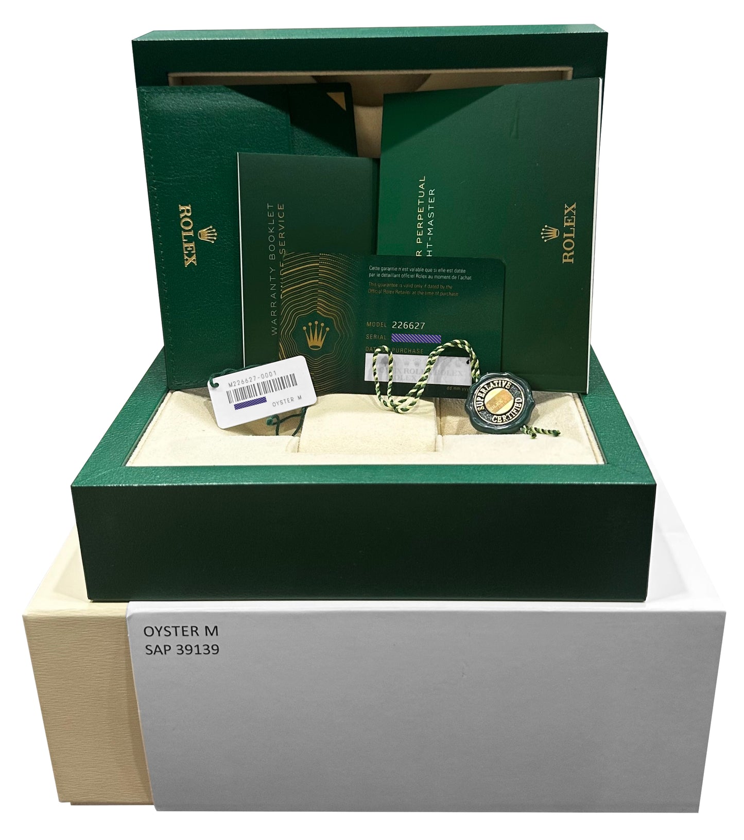NEW STICKERED PAPERS Rolex Yacht-Master TITANIUM 226627 Black Ceramic 42mm BOX