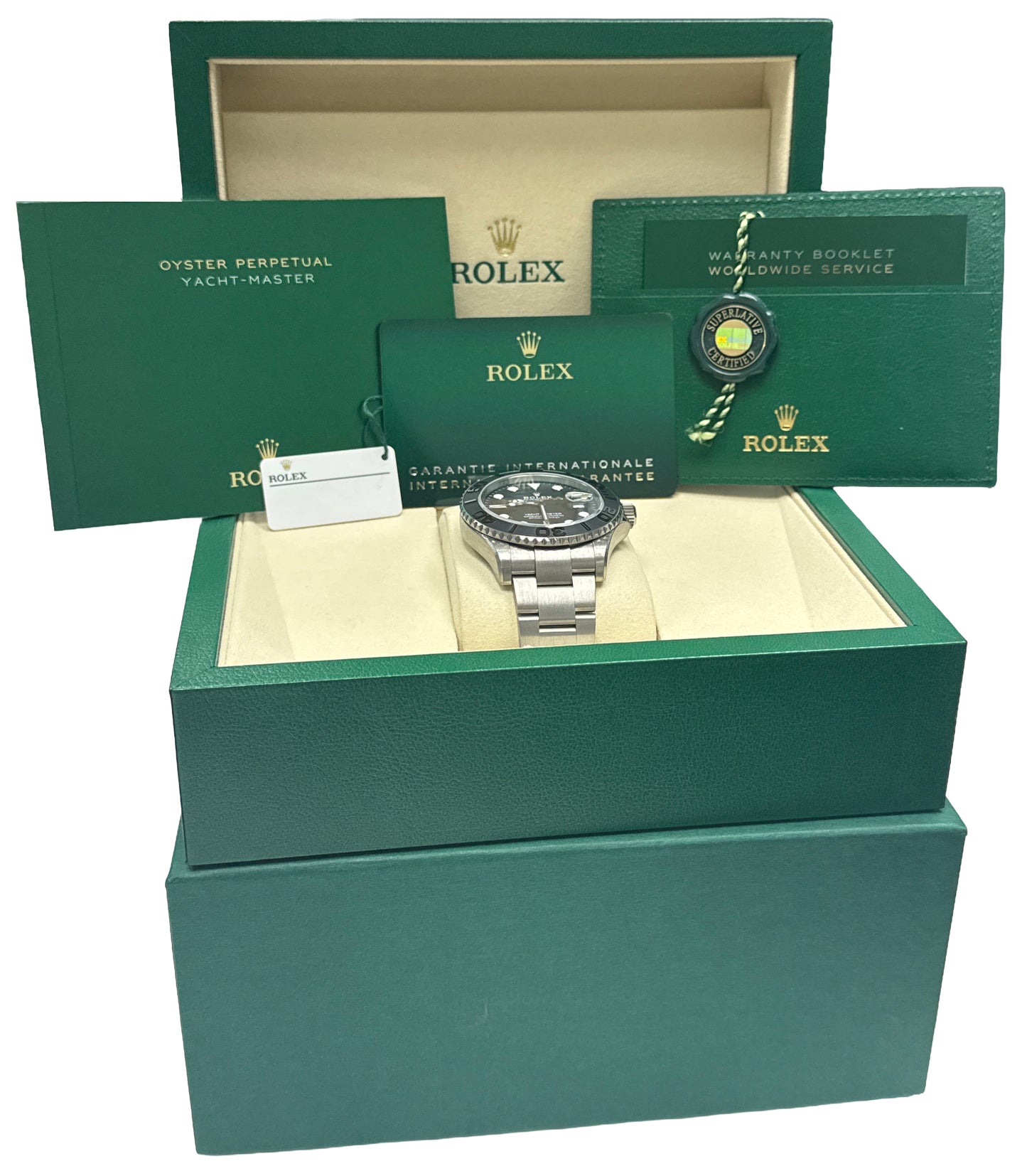 NEW DEC 2025 PAPERS Rolex Yacht-Master TITANIUM Black Ceramic 42mm 226627 BOX