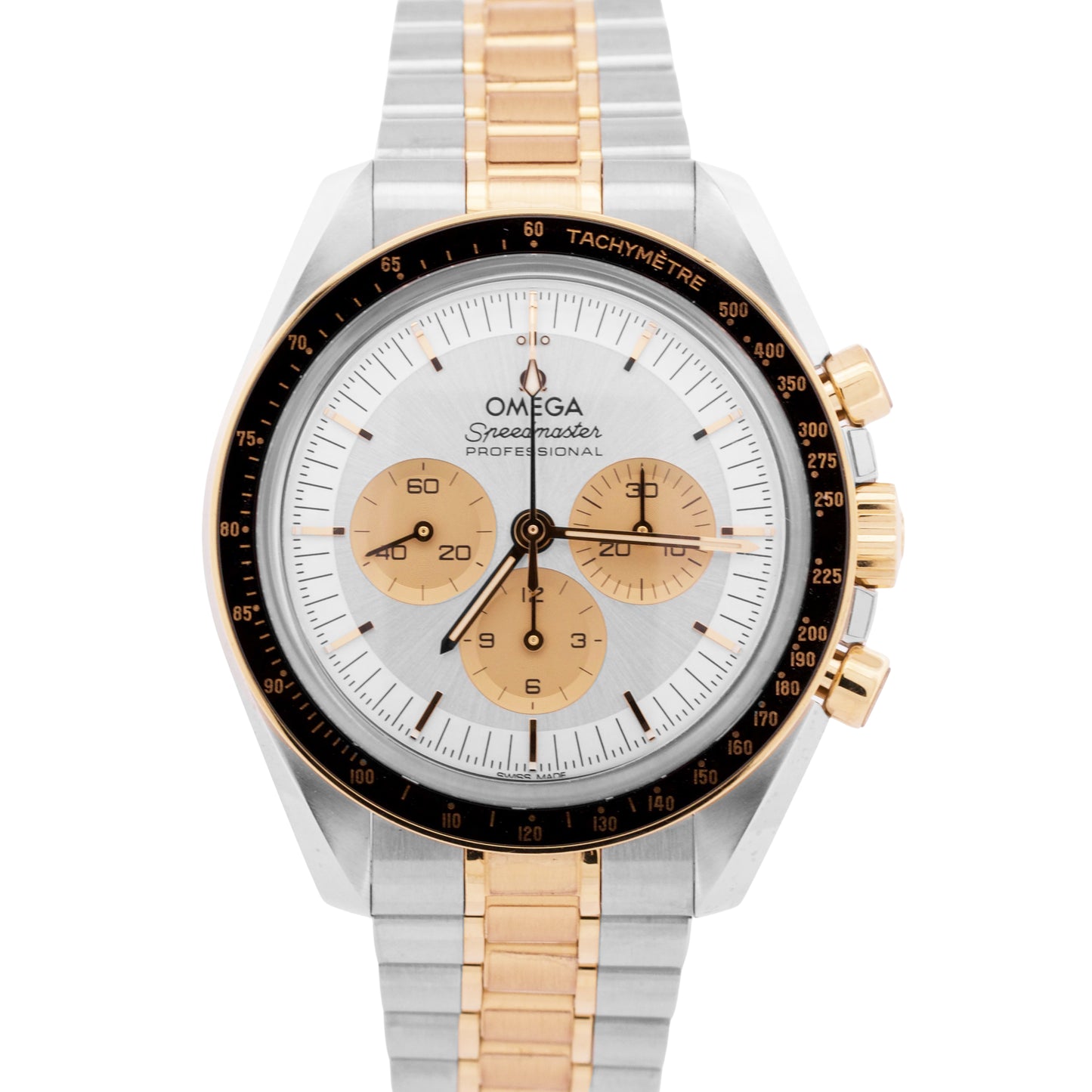 2024 PAPERS Omega Speedmaster Moonwatch SILVER 18K Steel 310.20.42.50.02.001 BOX