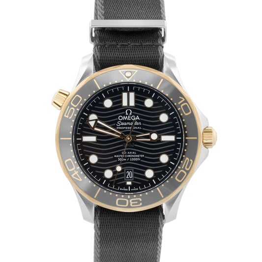 Omega Seamaster Diver 300M BLACK WAVE 18K Steel 42mm 210.22.42.20.01.001 BOX