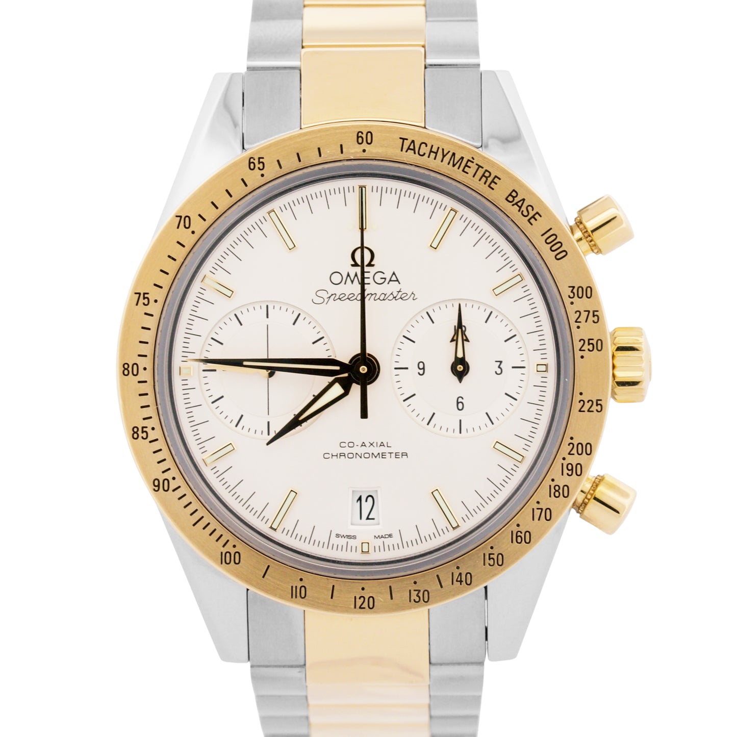 Omega Speedmaster '57 WHITE 18K Gold Steel 41.5mm 331.20.42.51.02.001 BOX