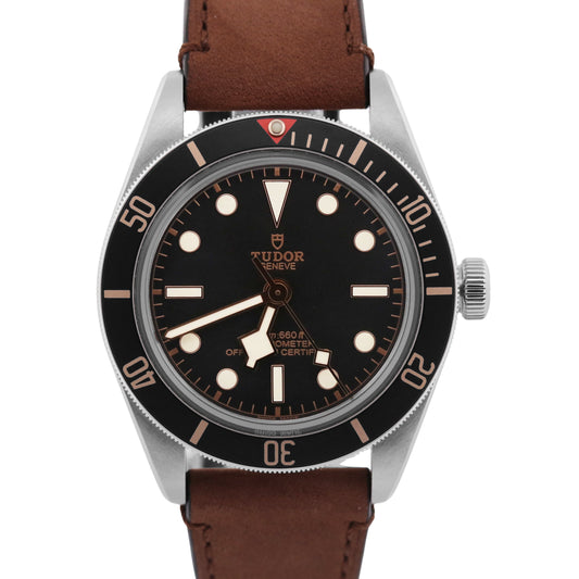 2020 PAPERS Tudor Black Bay 58 BLACK Red Stainless Steel Leather 39mm 79030N BOX
