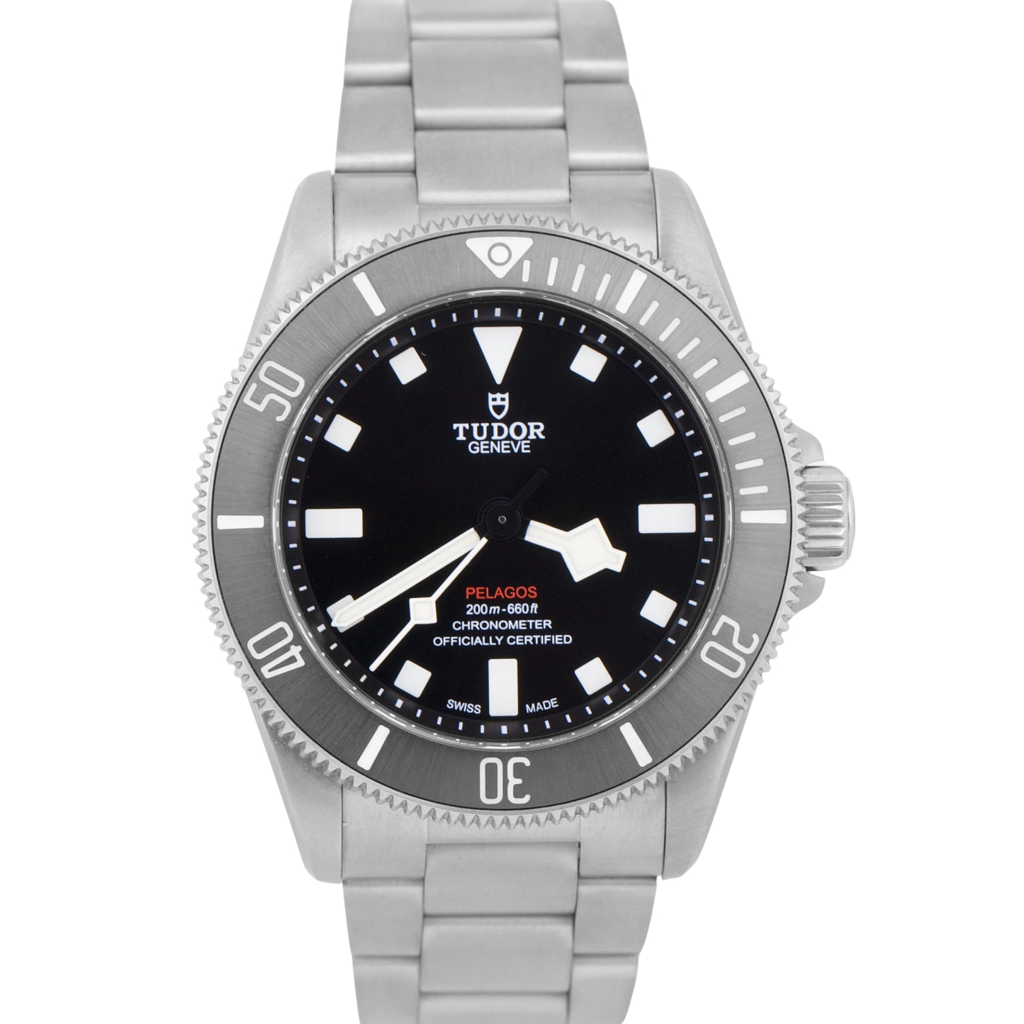 PAPERS Tudor Pelagos BLACK Titanium 39mm 25407 N Dive Rubber Watch BOX