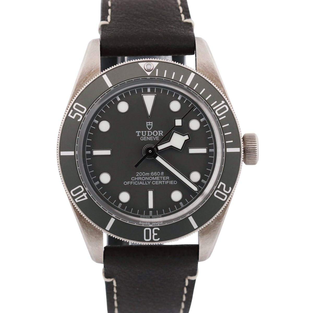 2021 Tudor Black Bay 58 79010SG 925 Sterling Silver Leather 39mm Box Papers