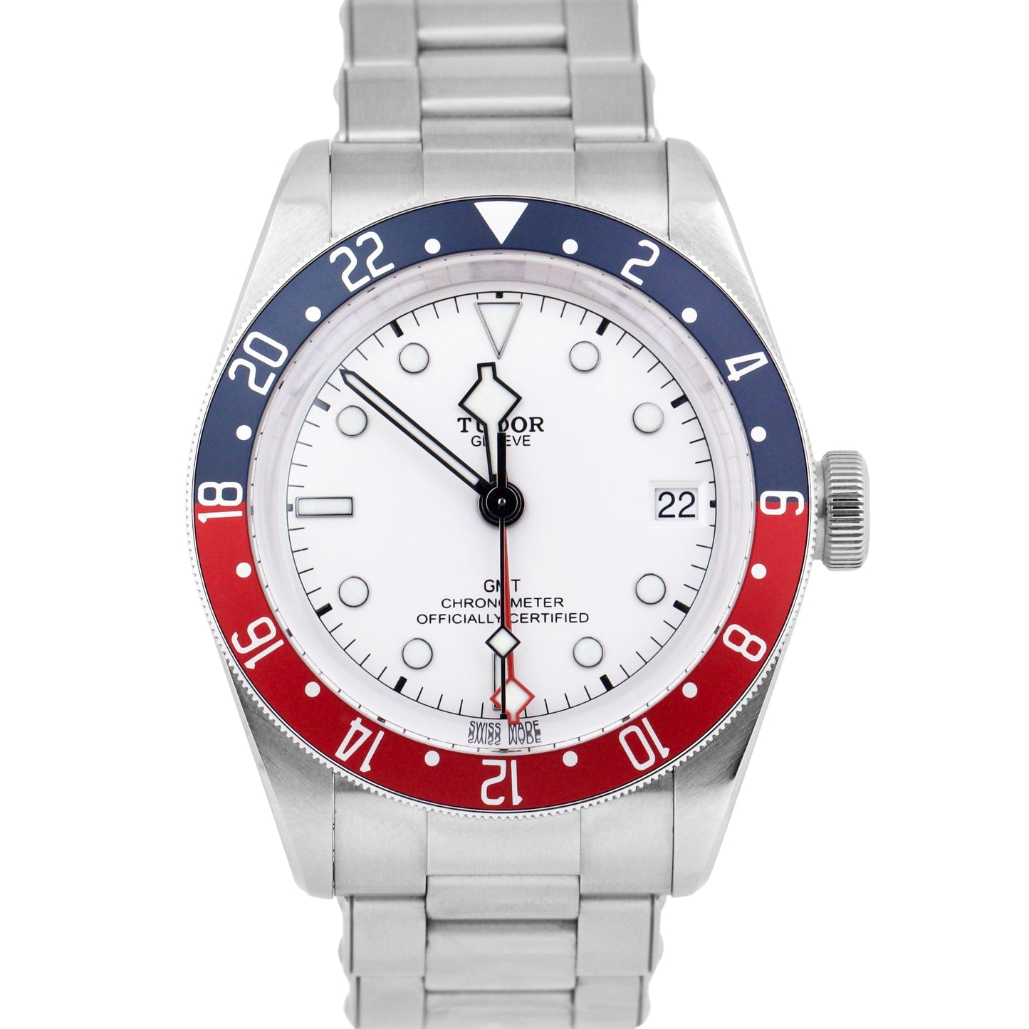 JAN 2024 PAPERS Tudor Black Bay 41 GMT 41mm PEPSI Steel Red Blue 79830 RB BOX