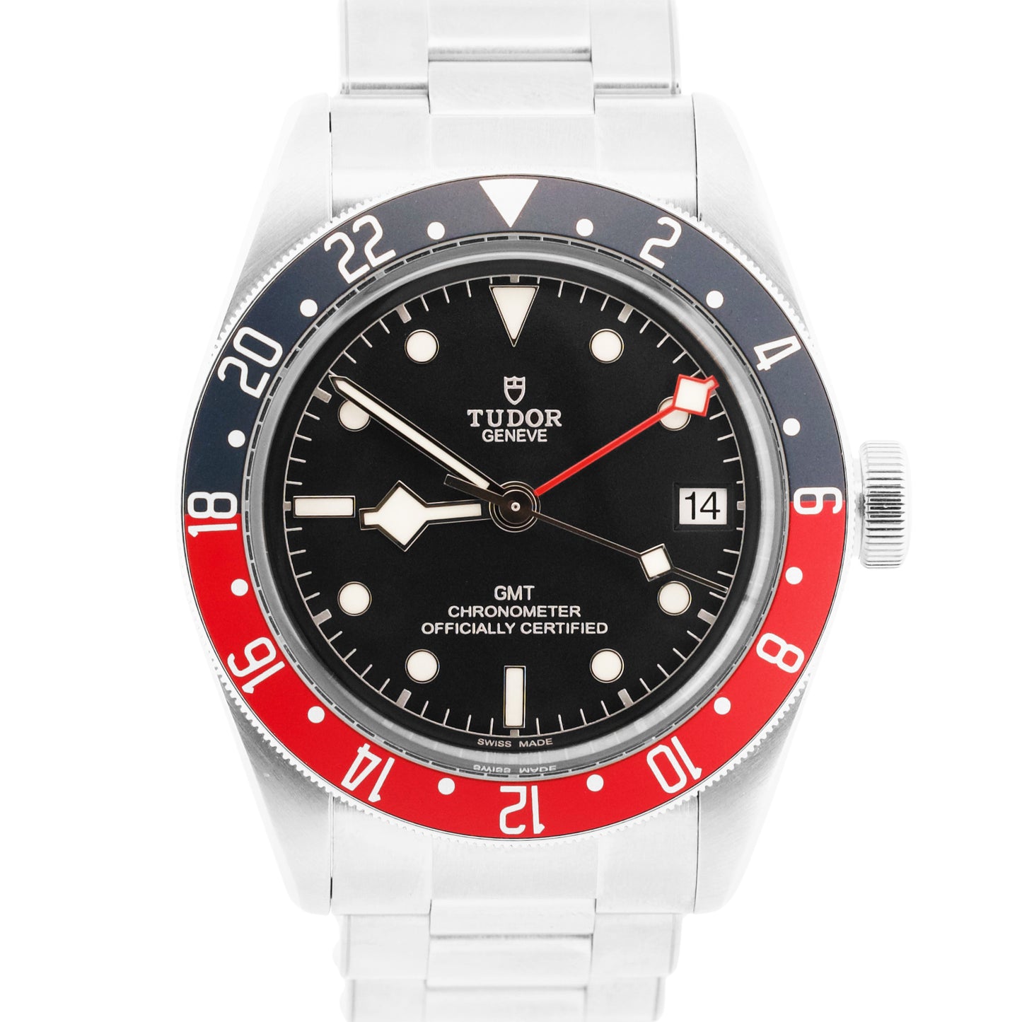 2021 PAPERS Tudor Black Bay GMT PEPSI Steel Red Blue Black 41mm 79830RB BOX
