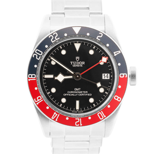 2021 PAPERS Tudor Black Bay GMT PEPSI Steel Red Blue Black 41mm 79830RB BOX