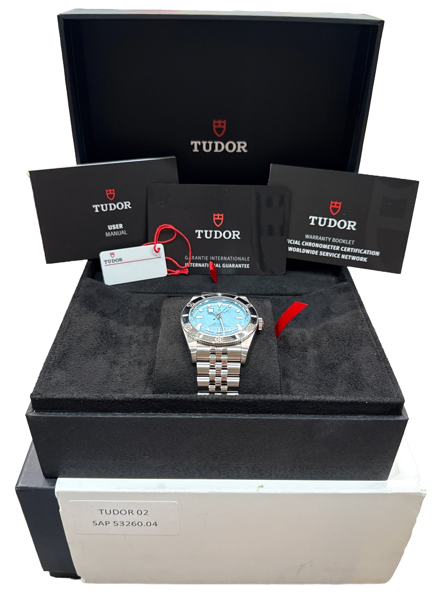 2026 PAPERS Tudor Black Bay 54 LAGOON BLUE Steel JUBILEE Watch 37mm 79000 BOX