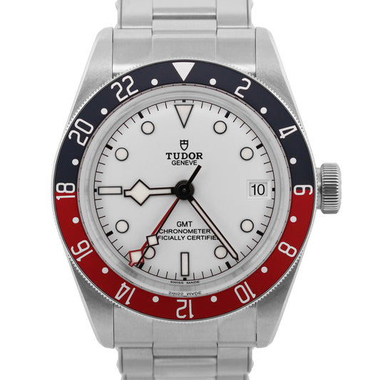 NEW 2026 PAPERS Tudor Black Bay 41 GMT 41mm White PEPSI Red Blue 79830 RB BOX