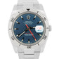 Rolex DateJust Turn-O-Graph Thunderbird BLUE Red Stainless Steel 18K 116264 BOX