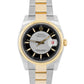 PAPERS Rolex DateJust 36mm Silver Black TUXEDO DIAL 18K Gold OYSTER 116233 BOX