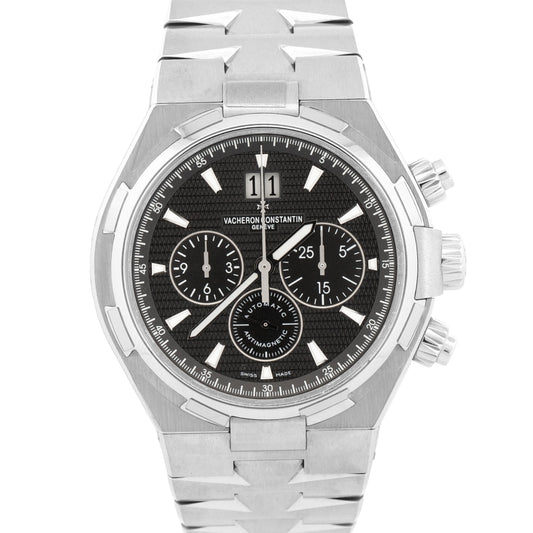 Vacheron Constantin Overseas 49150 Chronograph Black 42mm Steel Box Papers