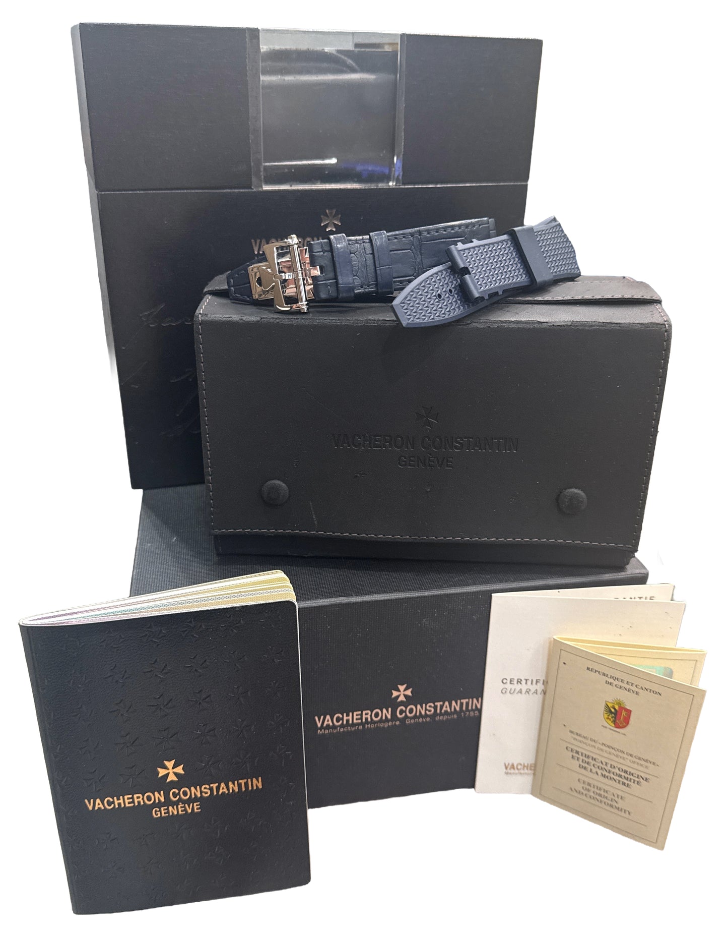2018 PAPERS Vacheron Constantin Overseas BLUE 41mm Stainless Steel 4500V BOX