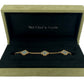 2018 Van Cleef & Arpels Alhambra 5 Motif MOP 18K Yellow Gold Bracelet Box Papers