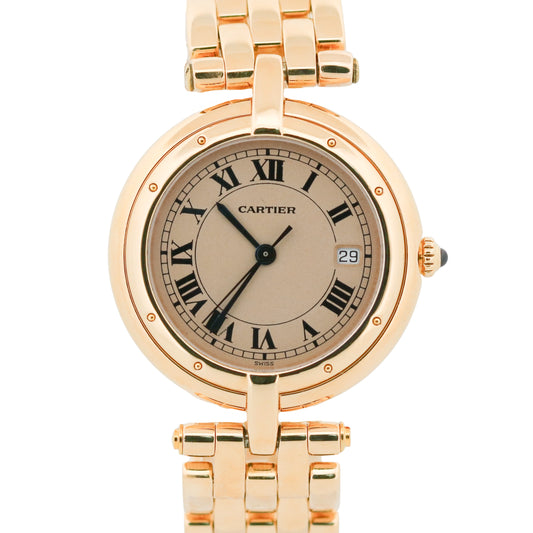 Cartier Panthere Vendome 883964 18K Yellow Gold Patina 30mm Quartz Watch