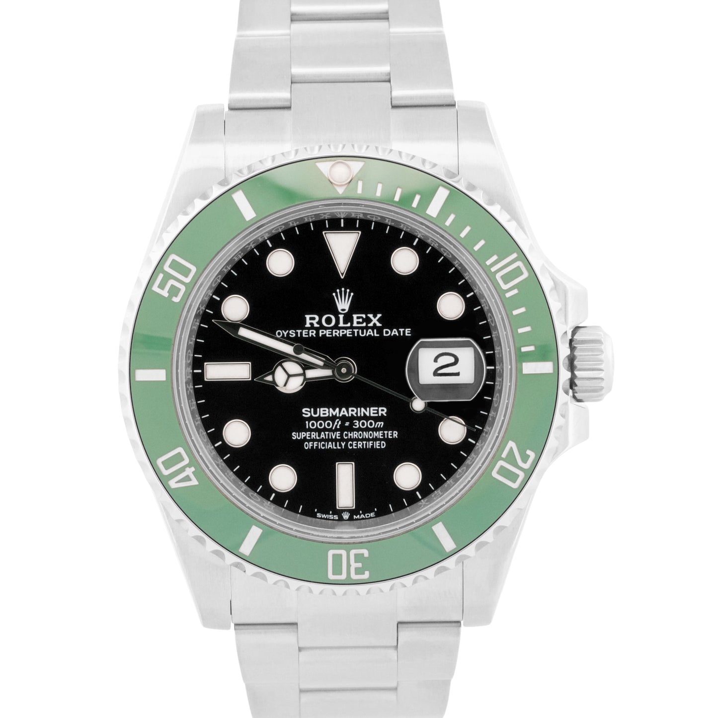 2025 PAPERS Rolex Submariner 41mm GREEN KERMIT Steel Ceramic 126610 LV BOX