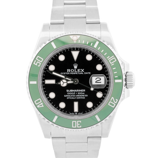 2025 PAPERS Rolex Submariner 41mm GREEN KERMIT Steel Ceramic 126610 LV BOX