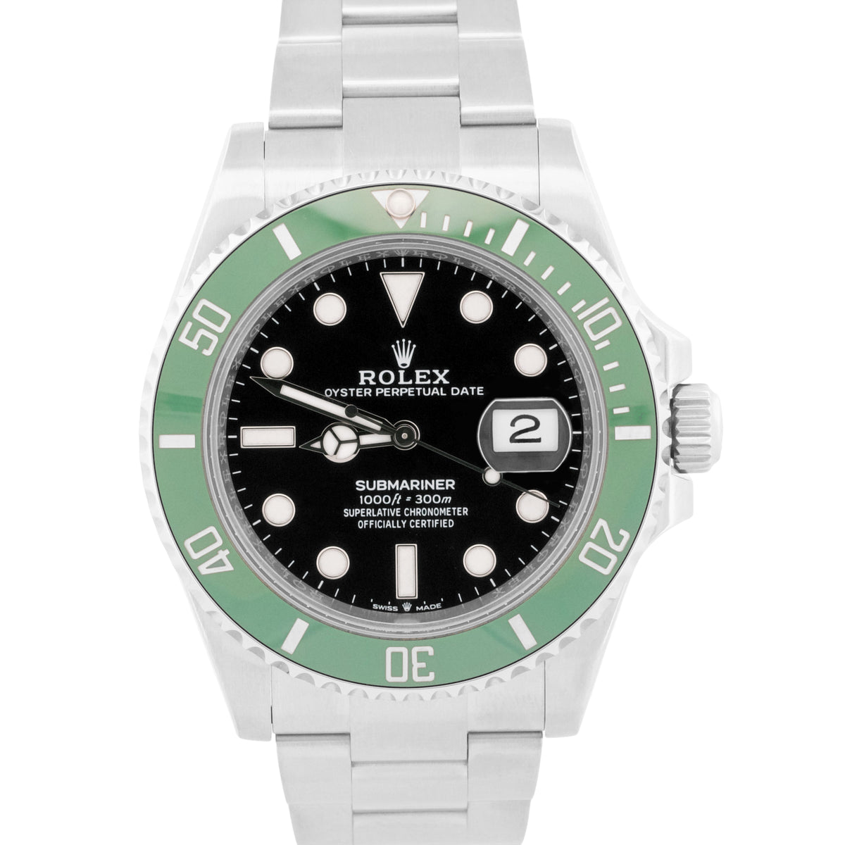 New 2026 Rolex Submariner Date 126610 LV Green Kermit 41mm Watch Box Papers
