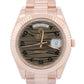 Rolex Day-Date II 41mm President Brown CHOCOLATE WAVE 18K Rose Gold 218235 BOX
