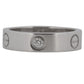 Cartier Love Ring Size 60 Diamond 18K White Gold Box