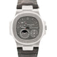 2009 PAPERS Patek Philippe Nautilus Gray Moon Phase 18K White Gold 5712G-001 BOX