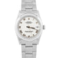 Ladies Rolex DateJust WHITE ROMAN 31mm Stainless Steel Oyster Smooth 78240 Watch