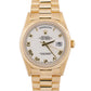 1998 PAPERS Rolex Day-Date President WHITE ROMAN 18K Yellow Gold 36mm 18238 BOX