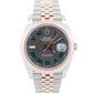 Rolex DateJust 41 Rhodium WIMBLEDON 18k Gold Fluted Steel JUBILEE 41mm 126331
