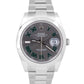 NEW SEPTEMBER 2024 PAPERS Rolex DateJust 41mm WIMBLEDON Roman Steel 126300 BOX