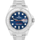 MINT Rolex Yacht-Master 40mm BLUE Platinum Stainless Steel Oyster Watch 126622