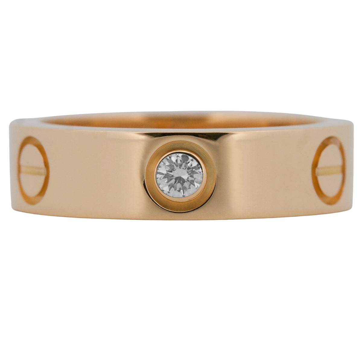 Cartier Love Ring Size 54 Diamond 18K Rose Gold